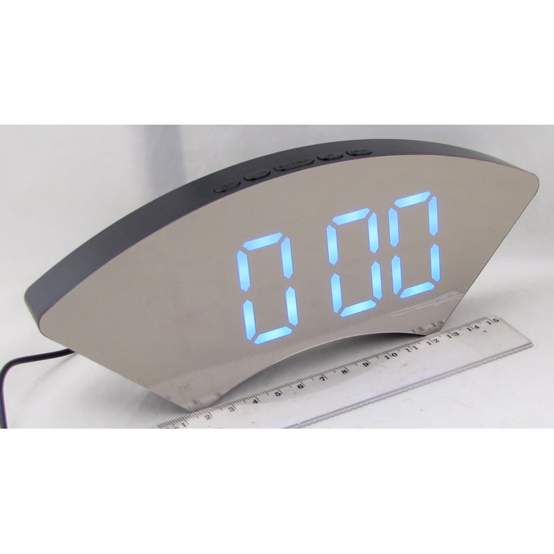 Часы-будильник электронные DS-6096 (белые цифры)