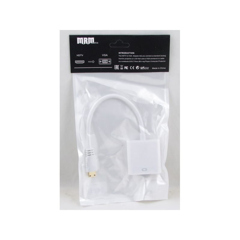 Переходник Mini HDMI(M)-VGA(F) (шнур 15см) H-31