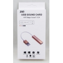 Внешняя звуковая карта Z-60 USB - Jack 3,5 (наушники)