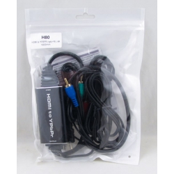 Шнур HDMI - YPBRP (RGB) + R/L 4K 1,8м H-80