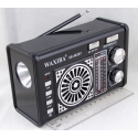 Радиоприёмник XB-862URT 3 band (FM/AM/SW) USB, SD, аккум. 18650, фонарь