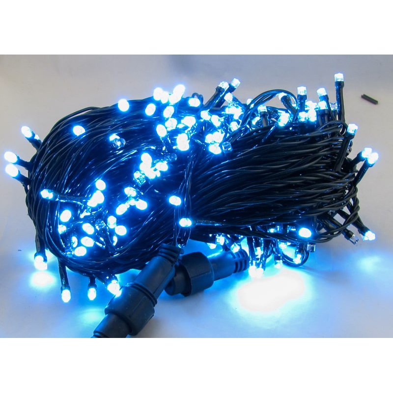 Гирлянда 30м (6мм) светод. белые (черный шнур) V6-30MW