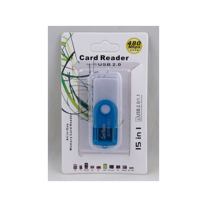 Картридер SD/MMC/MS/XD 15 in1 B-61
