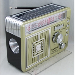 Радиоприёмник XB-109BT 3 band (FM/AM/SW) USB, SD, аккум. 18650, фонарь, Bluetooth 