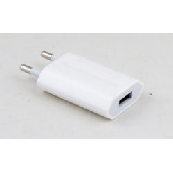 Сетевое зарядное устройство 5V 1A/2A USB белый №P9+ (8989)