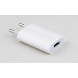 Сетевое зарядное устройство 5V 1A/2A USB белый №P9+ (8989)
