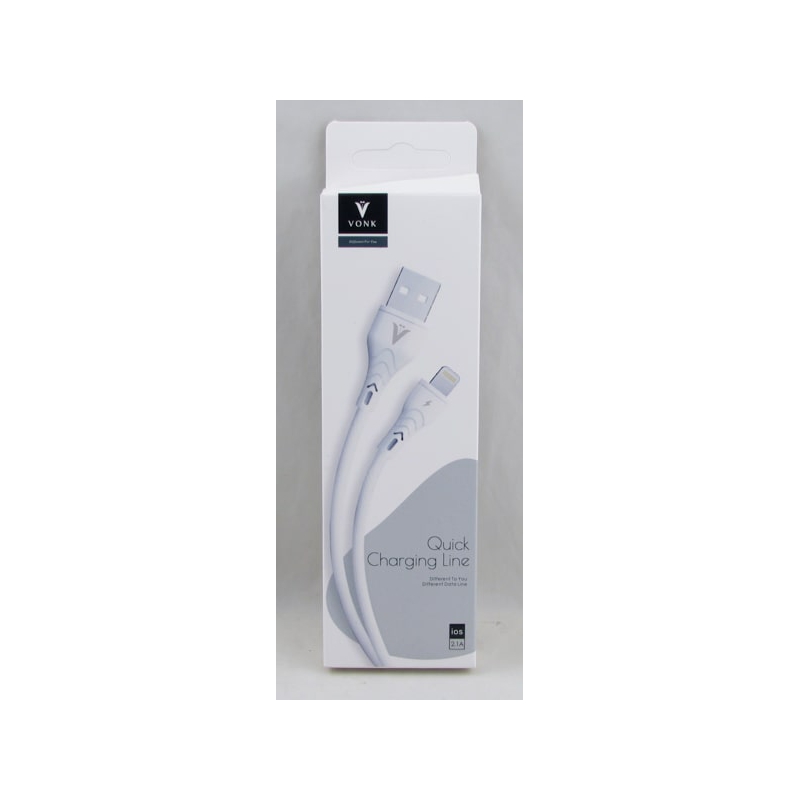 Кабель LIGHTNING 1м V-11-IP 2,1A VONK в короб. черный