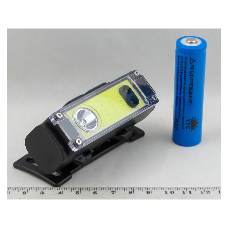 Фонарь головной YYC-GY-24 (1+14 ламп + 8 красн.+ акк.+ шнур TYPE-C) бесконтактный