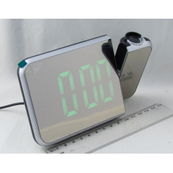 Часы-будильник электронные DT-8590 (зелен. циф.) проекционные