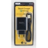 Сетевое зарядное устройство с кабелем LIGHTNING 1,2м 3,1A MR-30-IP5 черное, 1USB 3,0 быстр. зарядка