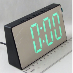 Часы-будильник электронные DS-3699L (зеленые цифры)