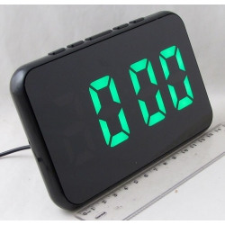 Часы-будильник электронные DS-2618L (зеленые цифры)