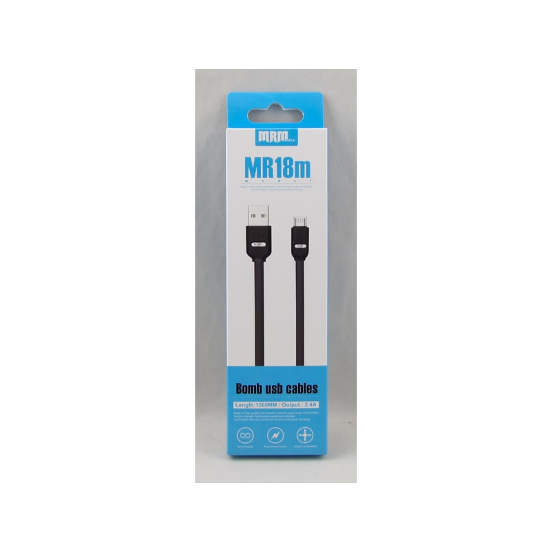 Кабель SAMSUNG 1м MR-18-V8 2,4A черный