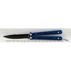 Нож бабочка раскладной 658-1L малый синий