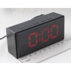 Часы-будильник электронные NA-6093-1 красные цифры)