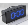 Часы-будильник электронные NA-6093-5 синие цифры)