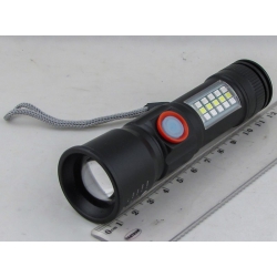 Фонарь светодиодный H-981-P50 (1 мощ+ 6диод., мигалка красн./ син., USB) zoom