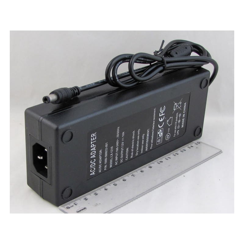 Блок питания (12V 10A) №12100B толст. шт. (5,5*2,5)