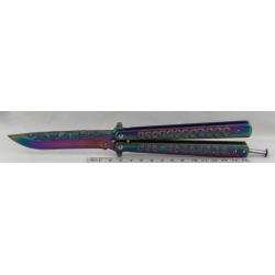 Нож бабочка раскладной 825C цветной
