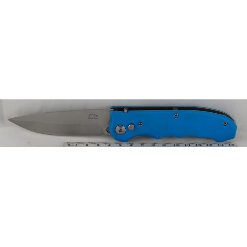 Нож 530 (A-530L) синий выкидной