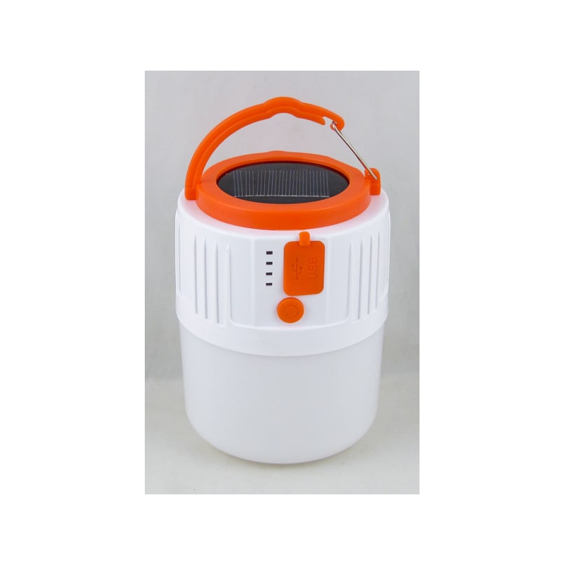 Фонарь для кемпинга YD-1512 (1 больш., шнур microUSB) 5 режимов, подвесной, солнечн. батарея