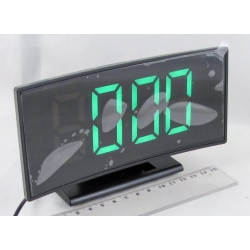 Часы-будильник электронные DS-3621A-2 (зеленые цифры)