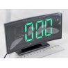 Часы-будильник электронные DS-3621A-2 (зеленые цифры)