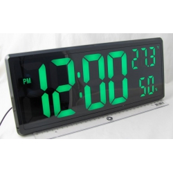 Часы-будильник электронные DS-3808 (зеленые цифры)