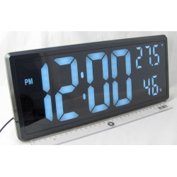 Часы-будильник электронные DS-3808 (белые цифры)