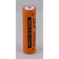 Аккумулятор для фонарика №18650 12000mA №007A оранжевый