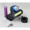 Фонарь головной/велосивед. HY-T608 (1 ярк.+ 1 больш.+ аккум.+ micro USB) zoom