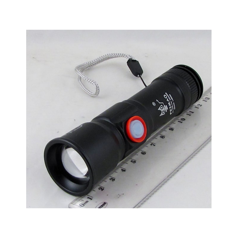 Фонарь светодиодный FA-2005A-P60 (1 мощ.+ акк.+ USB) 3 реж. zoom