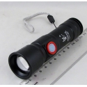 Фонарь светодиодный FA-2005A-P60 (1 мощ.+ акк.+ USB) 3 реж. zoom
