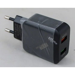 Сетевое зарядное устройство 5V 3,1A / 9V 2A / 12V 1,5A 2USB MR-821C черный 3,0 быстрая зарядка