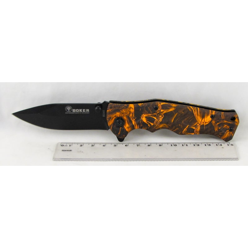 Нож 048 (B-048G8) расклад. BOKER оранж.