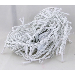 Гирлянда 320L 6*0,6м (шторки-бахрома) W4-6 уличные белые толстый шнур  