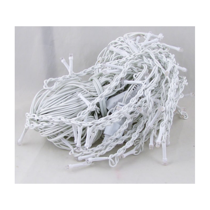 Гирлянда 320L 6*0,6м (шторки-бахрома) W4-6 уличные белые толстый шнур  