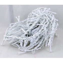 Гирлянда 320L 6*0,6м (шторки-бахрома) W4-6 уличные теплые белые толстый шнур  