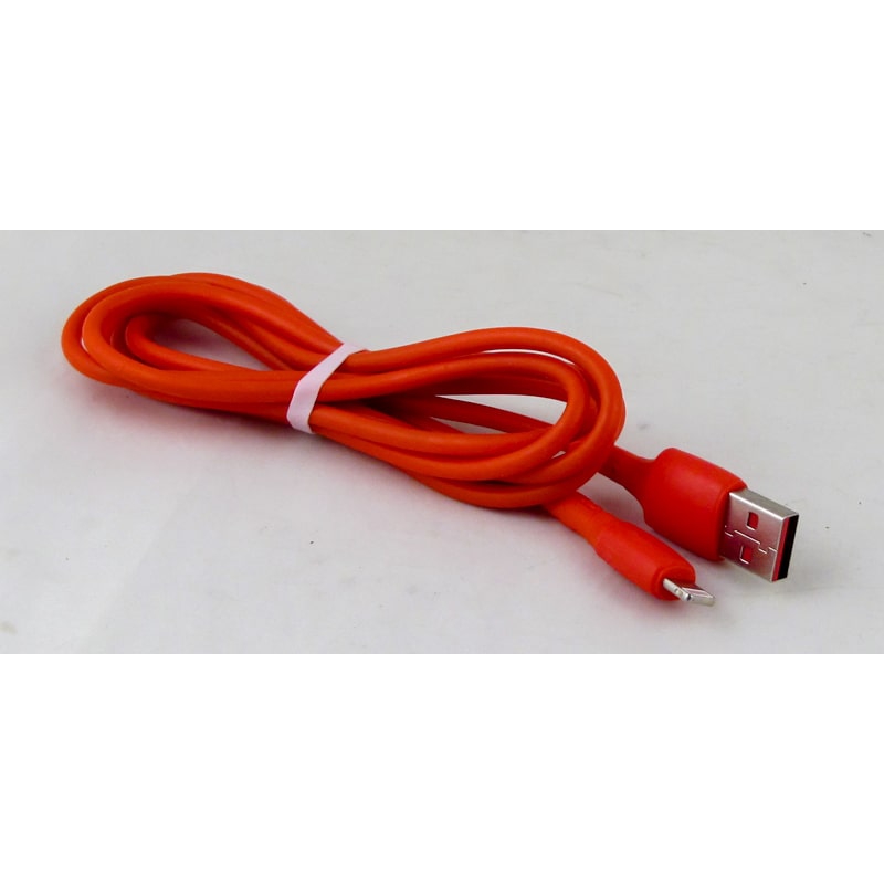 Кабель LIGHTNING 1,5м G-06B-IP силиконовый красный