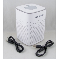 Колонки MP3 с FM-прием., USB, SD S-818 белая Bluetooth