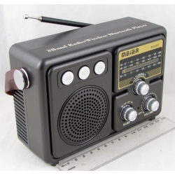 Радиоприёмник M-551BT (FM/AM/SW) USB, TF встр. акк.18650, шнур TYPE-C, Bluetooth