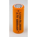 Аккумулятор для фонарика №26650 6800mA (69,7gr) оранжевый