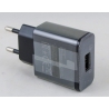 Сетевое зарядное устройство 5V/9V 2A, 12V 1,6A 1USB N-99 черный 3.0 быстрая зарядка