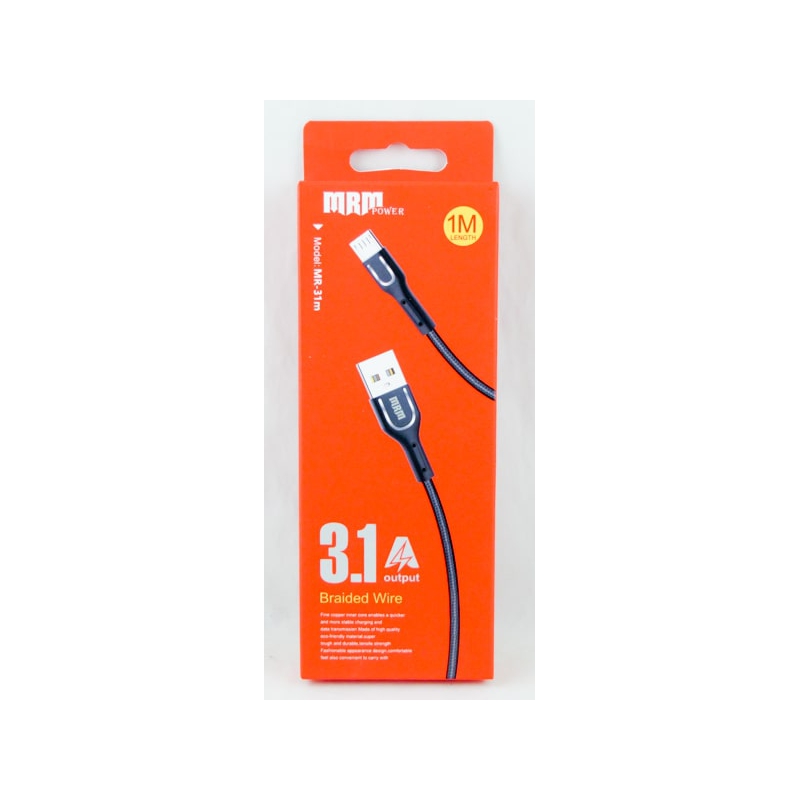 Кабель SAMSUNG MR-31-V8 3,1A 1м черный в короб. 