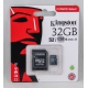 Карта памяти microSD Kingston 32Gb с адаптером SD, класс 10