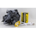 Фонарь головной HT-189 (1 ярк., 2 акк.+ microUSB) zoom