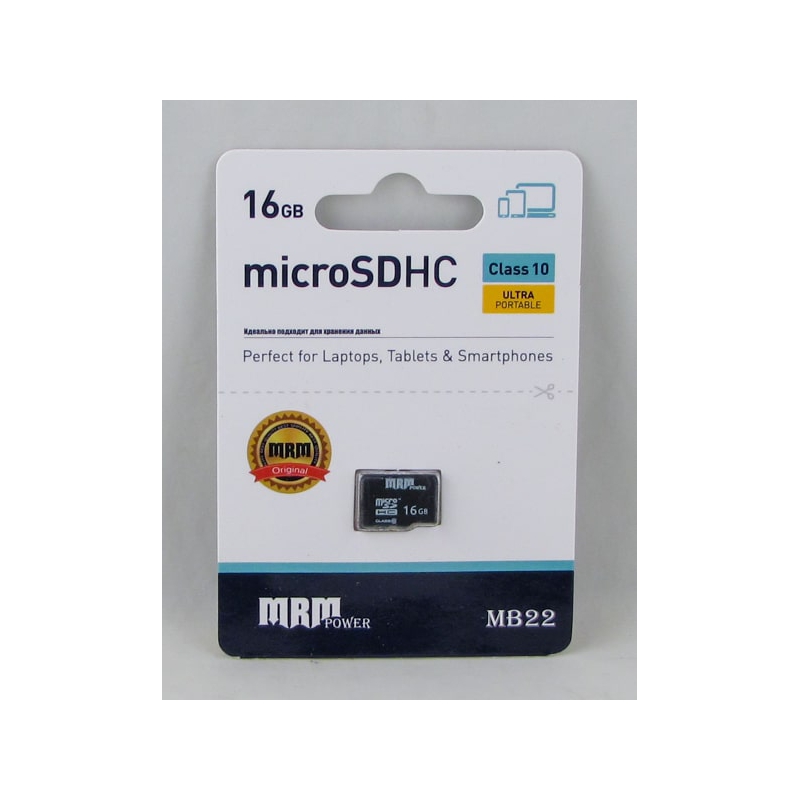 Карта памяти microSD MRM MB-22 16Gb 10Mb/s класс 10