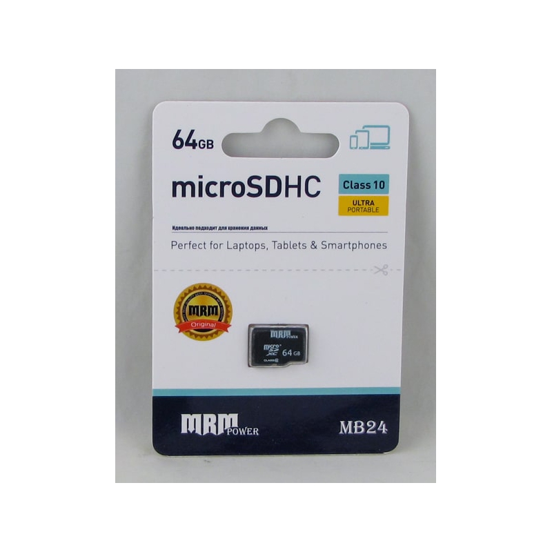 Карта памяти microSD MRM MB-24 64Gb 10Mb/s класс 10