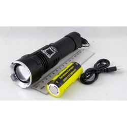 Фонарь светодиодный H-858-P90 (1 мощ., акк.+ шнур TYPE-C) zoom