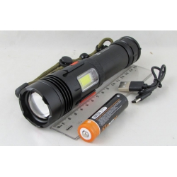 Фонарь светодиодный HY-JX73-TG (1 мощ.+ 1 больш., акк.+ TYPE-C) zoom